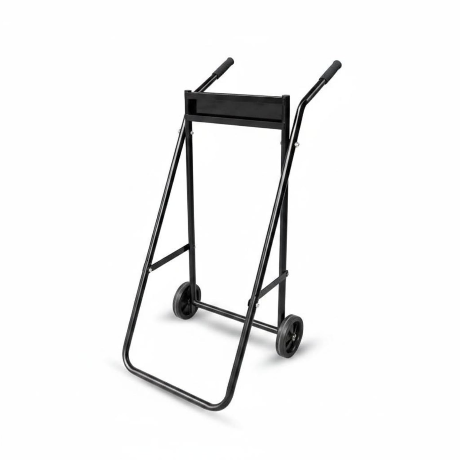 Carrello Motore Fuoribordo Supporto Carrello Stand Staffa in Acciaio 32 Mm con Ruote Gomma 6.8 Pollici Struttura Salvaspazio Pieghevole Adatto per , style to 3