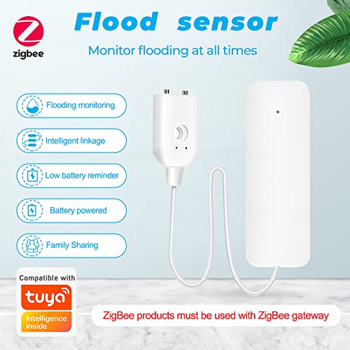 Yuventoo de vazamento de água ZigBee Sensor inteligente de água APP Controle Dados históricos Monito