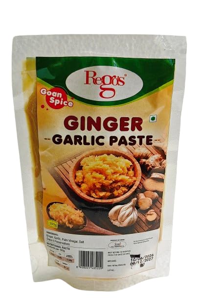 Rego's Ginger Garlic Paste 200g | Fresh Ginger & Garlic Cooking Paste | Ready to Use | Rich Aroma & Authentic Flavor | Ideal for Indian & Goan Recipes-image-4