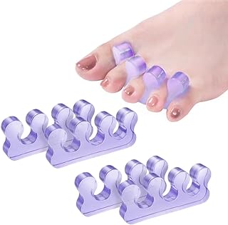 ZaxSota Toe Separator for Pedicure,Toes Spacer,Toe Separators use for Separation of toenails, Repeatable Washable Toe Separators 2 Pairs