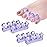 ZaxSota Toe Separators for Pedicure & Bunion Relief - Orthopedic Gel Toenail Dividers, Washable & Reusable Pedicure Supplies for Toenail Separation & Nail Polish Application
