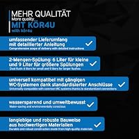 kör4u WC Spülkasten weiß, 2-Mengen-Spülung 6/9l, wassersparend, Komplettset – Ansicht 6
