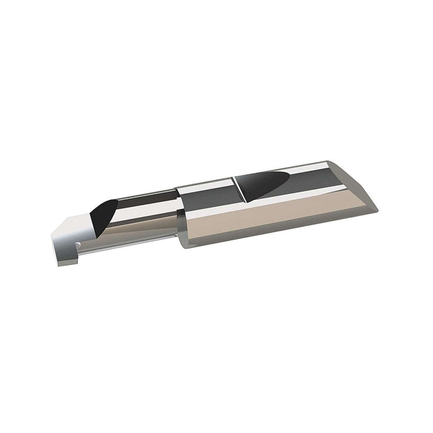 Micro 100 QRB-3001000X Boring Tool - Reverse Boring - Quick Change, 320" Min Bore Dia, 1" Max Bore Depth, 110" Proj, 1438" Offset, 008" Corner Rad, 5/16" Shank Dia, 2-1/2" OAL, AlTiN
