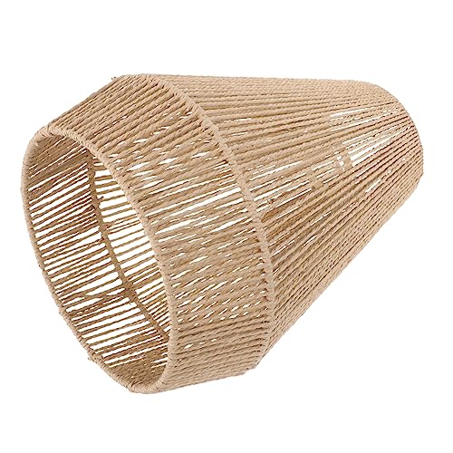 Abat-jour en corde tressée à structure stable pour un effet décoratif unique