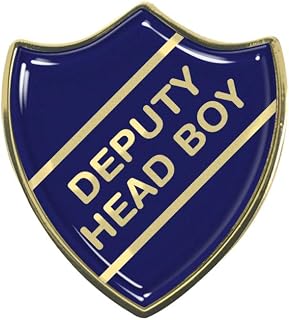 Deputy Head Boy School Shield Badge (Blue)