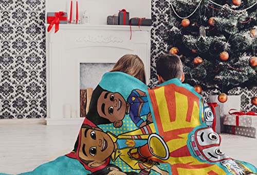 Plaid Disney Firebuds couverture enfant douce micro raschel 116x152 cm - 7