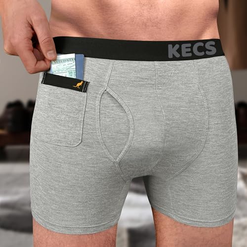 Men’s Pocket Underwear • Boxer Briefs with Built-in Pouch • 1 Pack • Comfortable, Breathable and Soft Material2