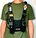 X-FIRE® Updated Dual Portable Radio Chest Rig Harness for Two-Way Radios w/ 3m Reflective. Now with Larger Radio Pocket.