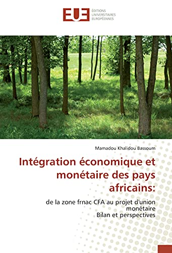 Intégration économique et monétaire des pays africains:: de la zone frnac CFA au projet d'union monétaire Bilan et perspectives (Omn.Univ.Europ.) (French Edition)