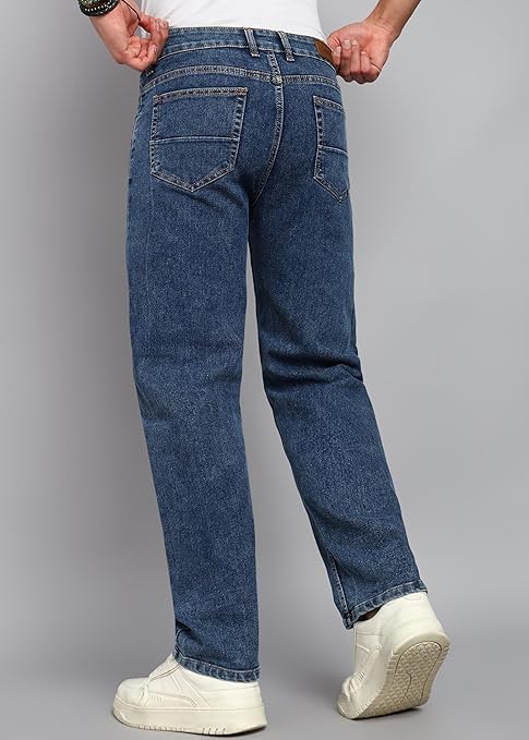 Image of Loose Fit Jeans for Men - Oversized Mid Rise Baggy Denim Pants