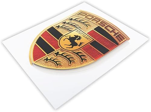 Miniatura 2 de Porsche Logotipo de la cresta 2559in x 2087in  GT3 RS 40GT2 estilo Porsche emblema adhesivo incluyendo paño 1