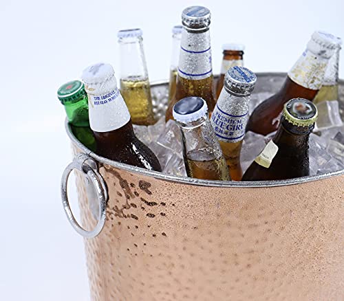 12L Beverage Tub With Handle Heavy Duty Stainless Steel Wine Bucket Drink Bucket Large Ice Bucket For Parties Champagne #TOP4
