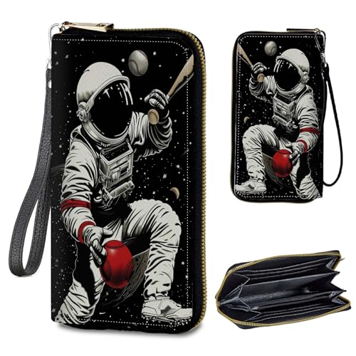 Image of Womens Wallet PU Leather Wristlet Wallets for Women, Large Capacity Lady Fashion Wallet Card Holder Zipper Wallet