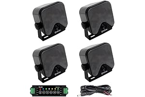 Herdio 4 Inch Waterproof and Bluetooth Wireless Speakers for Boats