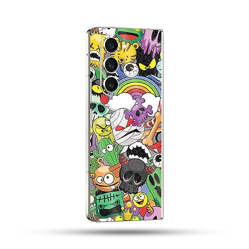 Image of MightySkins Skin Compatible with Samsung Galaxy Z Fold 5 Full Wrap - Puppy Fall | Protective, Durable, and Unique Vinyl Decal wrap Cover | Easy to Apply, Remove, and Change Styles | Made in The USA