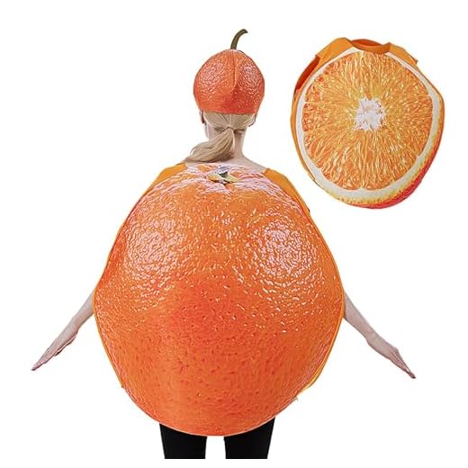 Genérico Disfraces De Cosplay Para Adultos,Naranja de Cosplay para Fiestas | Vestuario Fácil De Usar Para Fiestas Familiares Festivales Y Actuaciones