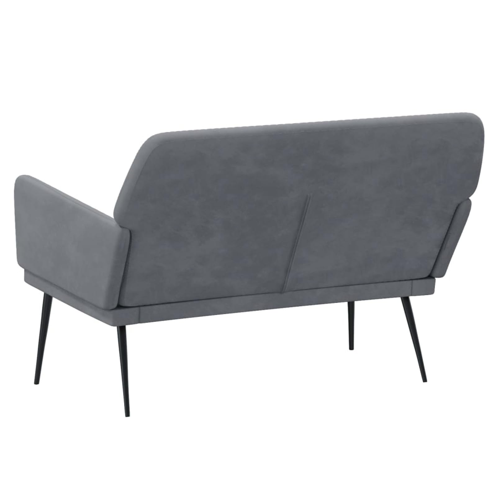 ShGaxin Panchina, panche Baul per camera da letto, panchine, panchine, panche per cucina, panchine, panchine, panca ausiliaria cucina, in velluto grigio scuro, 108 x 79 x 79 cm