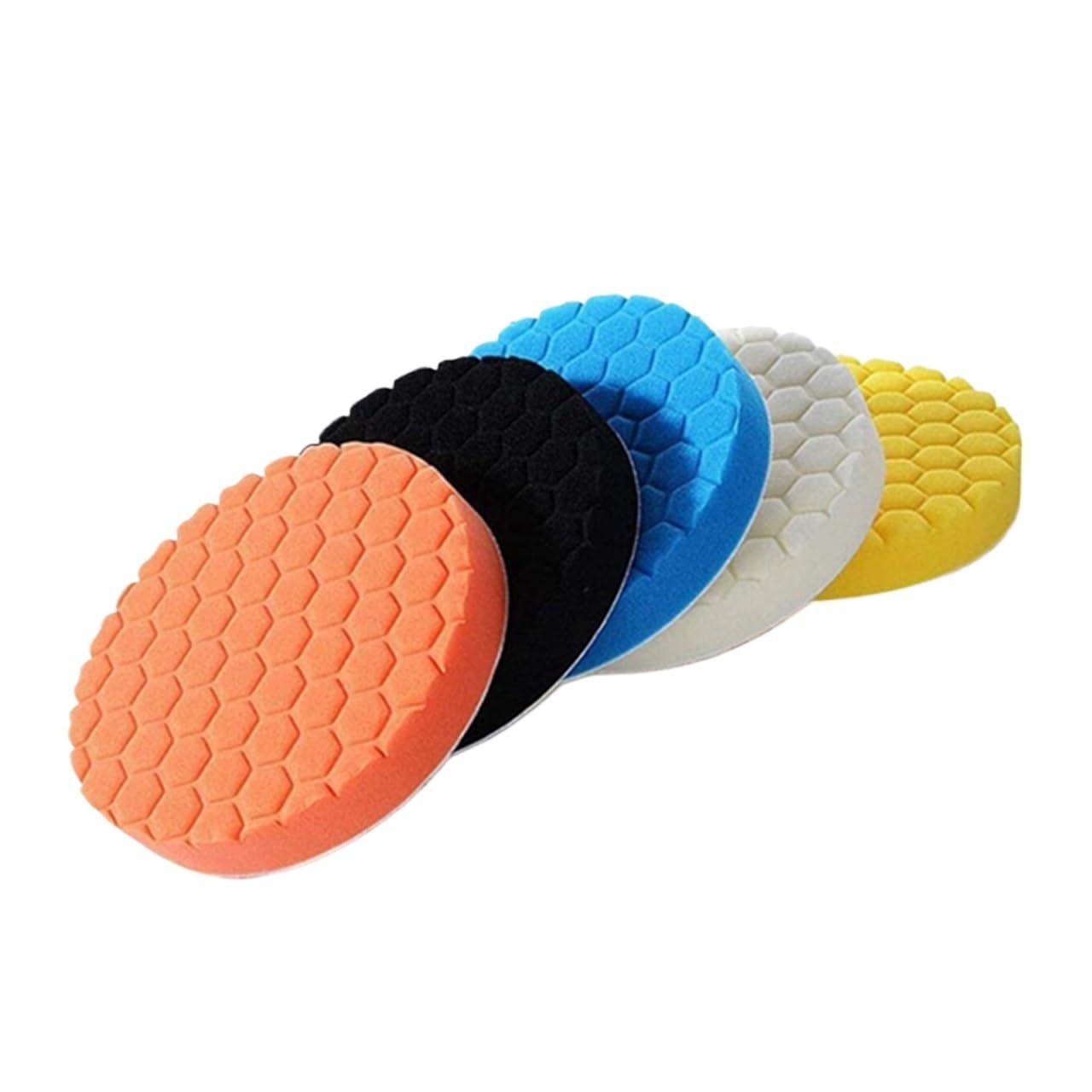 Mzsklw 5Inch Car Polishing Foam Pads 5Pcs (125Mm) Polishing Pad Kit Polisher Waxing Pads Buffing For Car Sponge