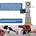 Bowl Sanding Tool Handheld Wooden Bowl Sander with Sanding Disc and 1in 2in Pads for Woodworking