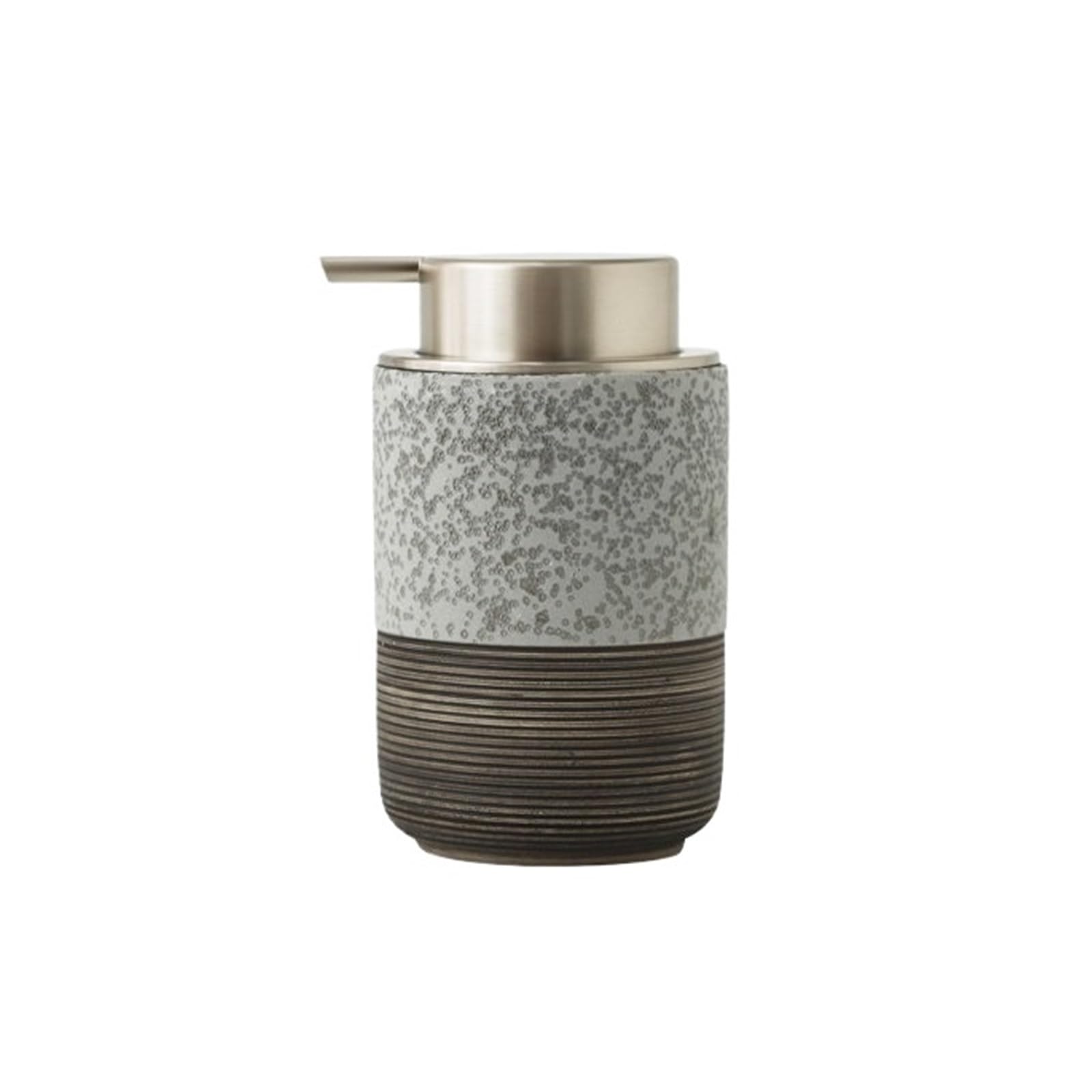 Soap Dispenser Countertop Ceramics Soap Dispensers 300ml Kitchen Bathroom Lotion Pump Bottles(Gris)