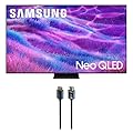 Samsung QN55QN80FAFXZA 55 Inch Neo QLED QN80F Series Supreme UHD 4K TV with an Austere 5S-4KHD2-2.5M V-Series 2.5m Premium 4K HDR HDMI Braided Cable (2025)