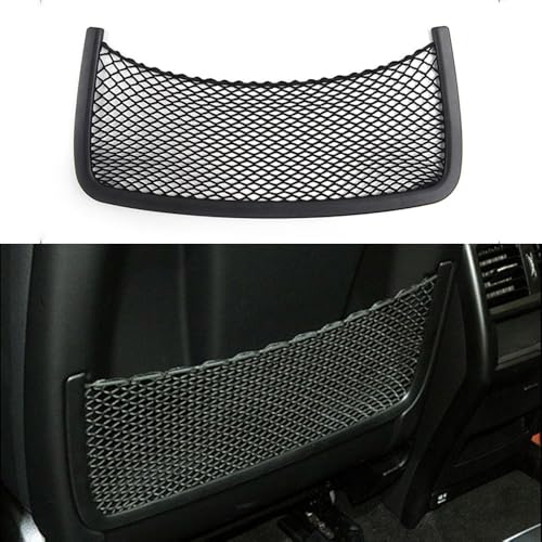 Car Styling ABS Plastic Rear Row Back Seat Net Bag Frame Trim Sticker Compatible with Mercedes Benz R W251 2005-2017- ML W164 2005-2011- W166 2012-2019, Benz Auto Accessories (Black)
