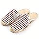 Kentti Herren Classic Stripe Canvas Flache Espadrilles Pantoletten Rot 40 EU