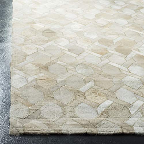 Tapete de cuero SAFAVIEH 3' x 5' color marfil miniatura 6
