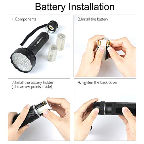Uv Flashlight Black Light, 100 Led Blacklight Flashlite Pet Urine Detector For Dry Dog/Cat Urine Stains Detection, Bed Bug, Scorpions Finder With Uv Sunglasses, Matching With Pet Odor Eliminator #TOP4