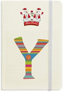 Caderno Y alfabeto laranja frutas bonito Natal boneco de neve capa dura grossa