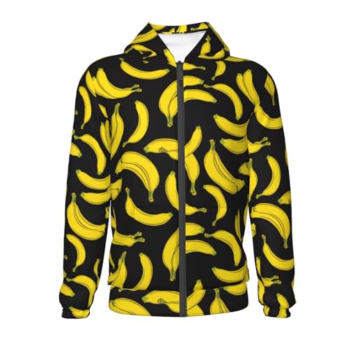 Banana1 Kids Pullover Hoodies Boys Zip Up Sweatshirts Girls Athletic Clothes with Pocket2