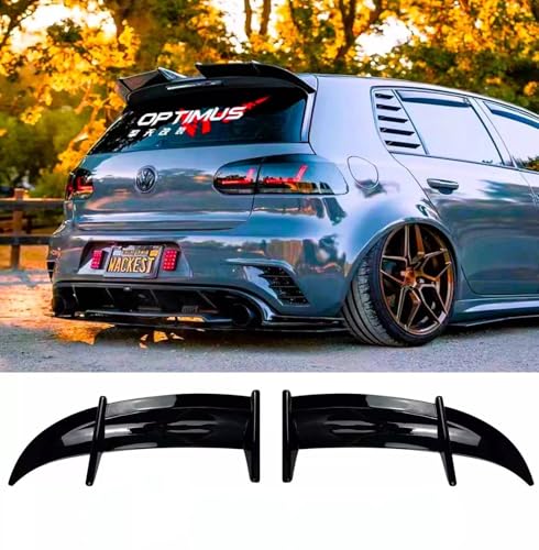 For Auto Perfectionists UK Rear Roof Spoiler Compatible With VW Golf MK6 GTD GTI R20 R 2008-2013 AK Style ABS Gloss Black
