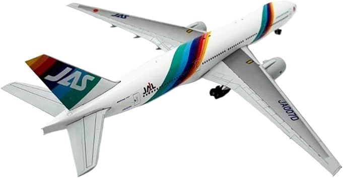 Die Cast Plane 1200 for JAS B777-200 JA007D Alloy Aircraft Simulation Model Hobby Collection Nostalgia Souvenirs Finished Metal Airplane