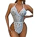 Bodysuit Damen Spitze Durchsichtiges Korsett Oberteil Overall aus Samt Spaghettiträger Baby Dolls Negligés Einfarbige Teddy Unterwäsche Valentinstag Erotische Dessous Sexy Tief Geschnitten Bustier