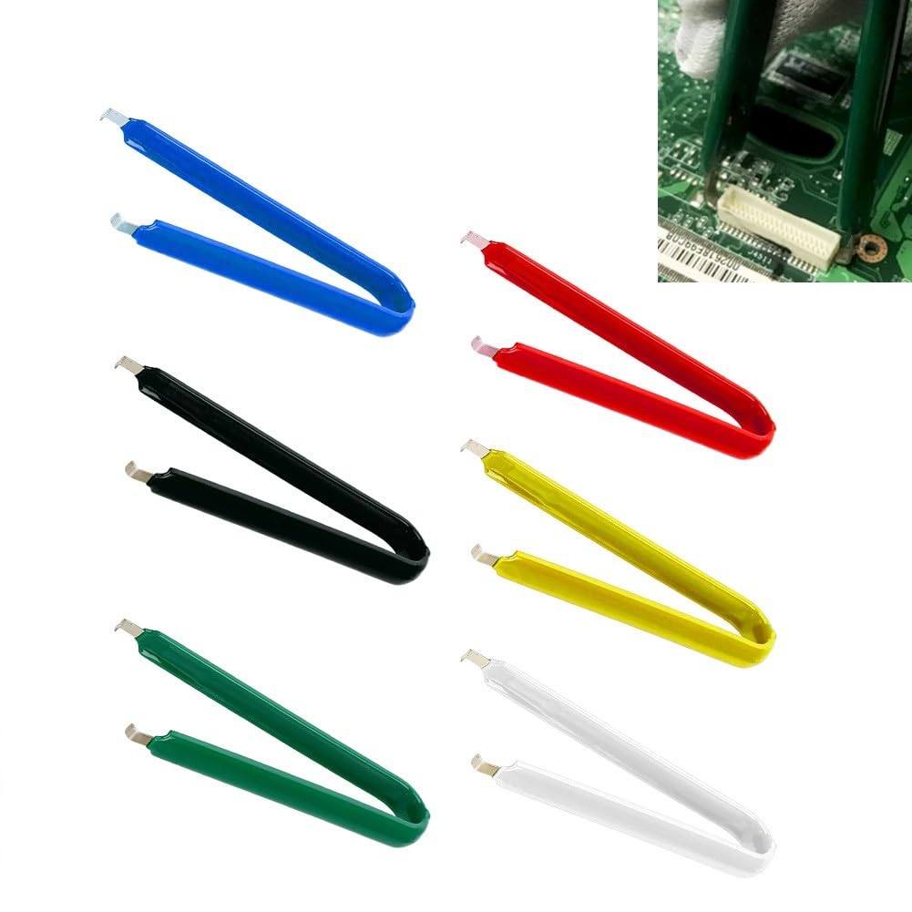 Set di estrattori di chip IC piatti tipo U per riparazione di circuiti stampati ROM, gamma 20-80 pin, con molla assistita, rosso