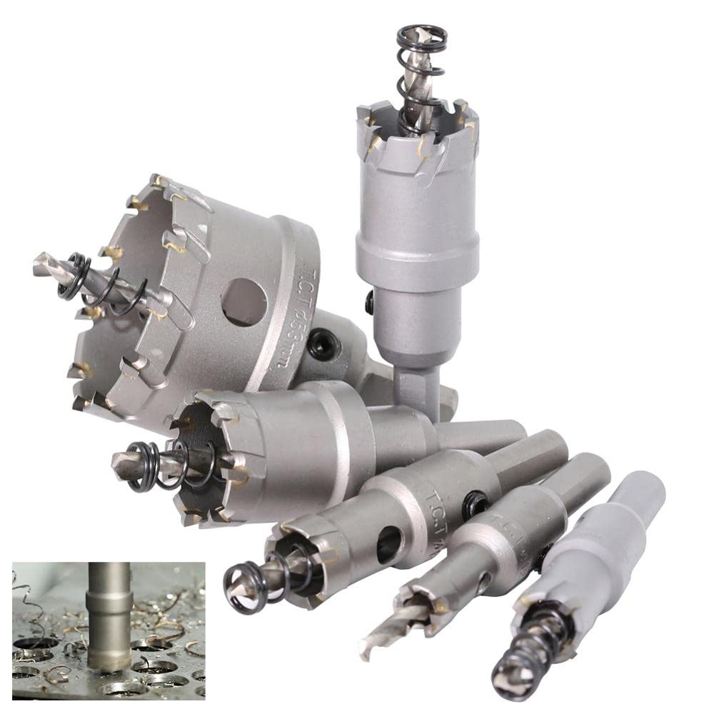 1 pezzo Punta da trapano con punta in metallo duro Sega a tazza da 12-150 mm Set di punte da trapano per sega a tazza per foratura in lega di metallo in acciaio inossidabile, 75 mm