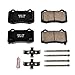 Power Stop Z23-1053 Rear Z23 Evolution Sport Carbon Fiber Infused Ceramic Brake Pads with Hardware For Cadillac CTS Chevy Camaro Dodge Charger Challenger Jeep Grand Cherokee [Application Specific]