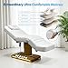 Full Electrical Massage Table, 3 Motors Facial Chair with Remote＆Foot Controller,Tattoo Chair for Esthetician with Memory Foam Pillow,Beauty Bed with Removable Headrest for Spa,Salon,Waxing (White)