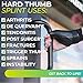 BraceAbility Hard Plastic Thumb Splint | Arthritis Treatment Brace to Immobilize & Stabilize CMC, Basal and MCP Joints for Trigger Thumb, Tendonitis Pain, Sprains (Medium - Left Hand)