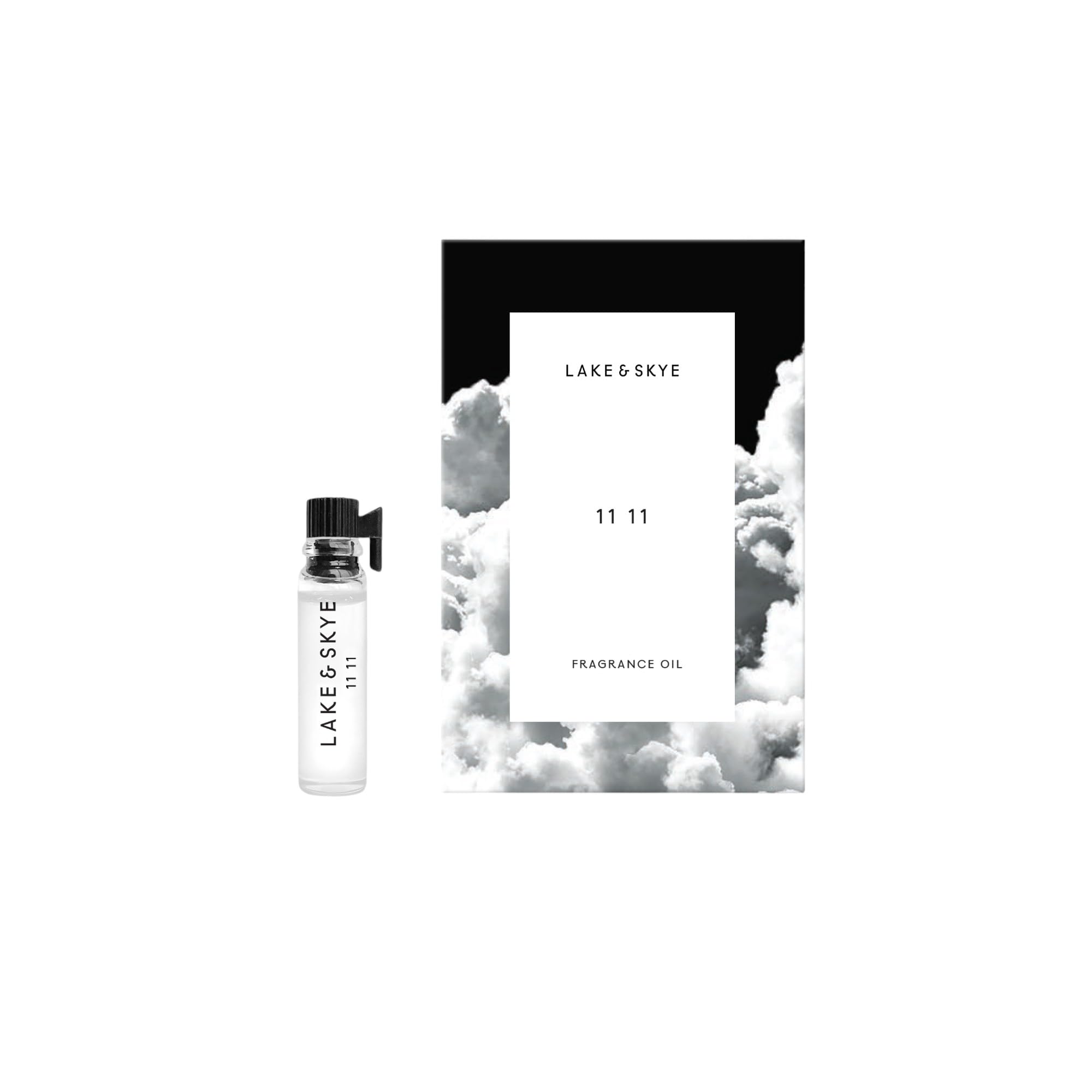 Lake & Skye 11 11 Fragrance Oil Sample- Clean Skin Musk, Sheer, Uplifting Scent, Vegan, Cruelty Free - 0.06 fl oz (2 ml)