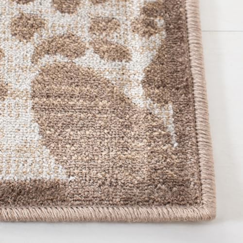 Safavieh Animal Print Indoor Woven Rectangle Area Rug, Atlas Collection, ATL985, in Camel/Stone - Image 4
