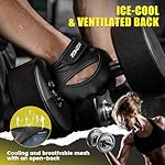 Ventilated Weight Lifting Gloves, Thick Padded Workout Gym Gloves with Full Palm Protection & Grip & Shock Absorption for Women & Men's Fitness Exercise Training - Image 4