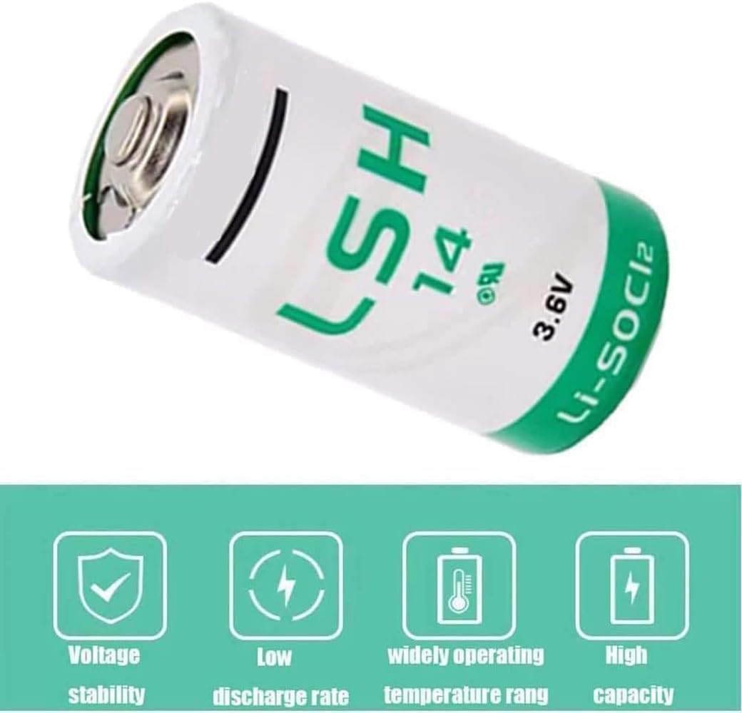 ❏ 5X LSH14 3.6V Size C Lithium Battery for LS26500 LS26500 LSH 14 Battery - 5800mAh