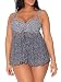 Smart & Sexy Women's Plus Size Full Busted Ruffle Twist Bandeau Tankini