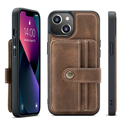 Étui portefeuille en cuir premium pour iPhone 11 Pro chic marron
