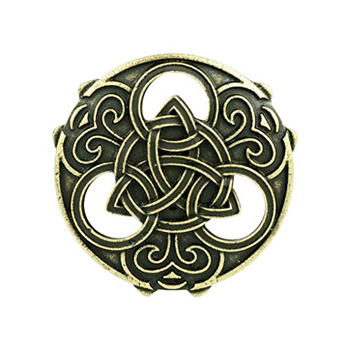 北欧中世バイキングブローチショールコートマントピンヴィンテージジュエリーゴールド