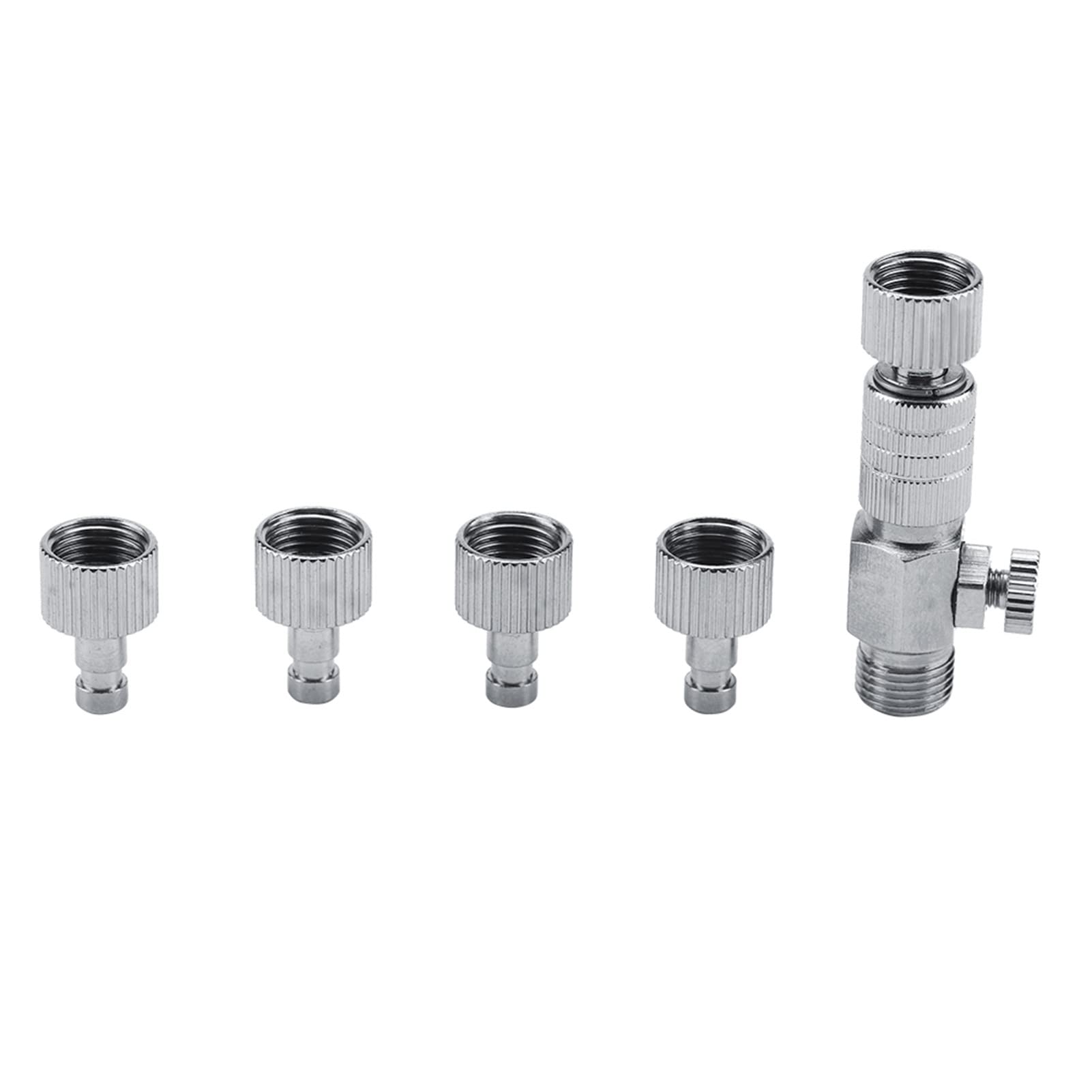 Airbrush Quick Connect Fittings High Quality Durable Metal Airbrush Adapter Set for Airbrush Compressor Connection 1/8 Inch 4 Pieces