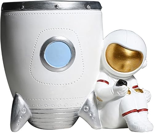 Soporte para lápices de astronauta, organizador de papelería y vasos espaciales