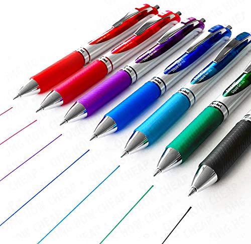 Bolígrafo Pentel EnerGel RTX 0.7mm Punta Metal, Tinta Rosada, Pack 3 miniatura 3