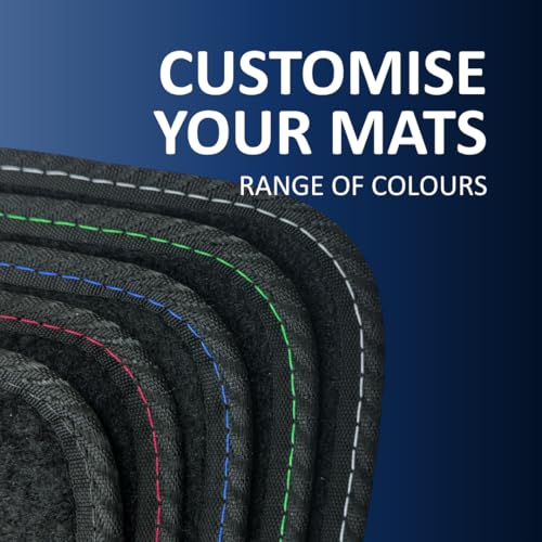 Tailored Carpet Car Mats Compatible With Volvo XC40 2018 Onwards Automatic – Custom Fit Floor Mats – Anti-Slip Back – PVC Heel Pad – Black Carpet – Easy to Clean